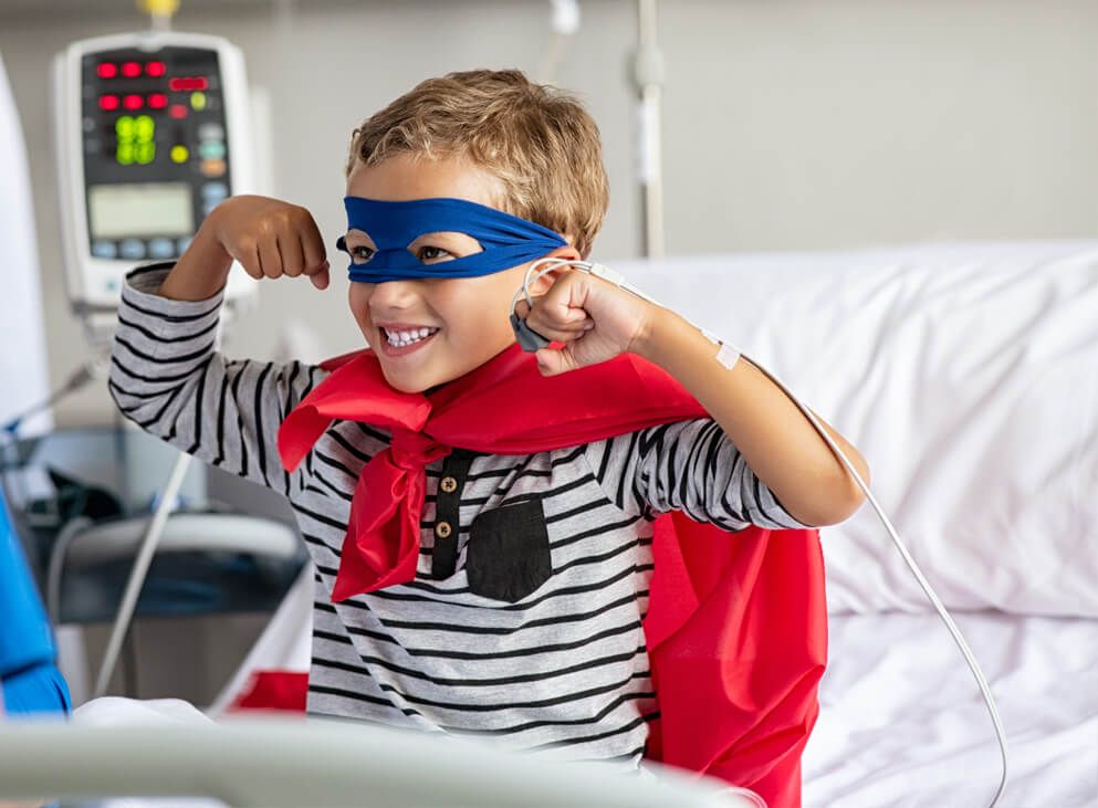 Kinderpflegebett Superheld Krankenhaus